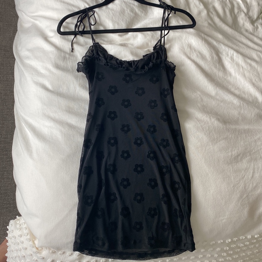 Motel Rocks Kasila Mini Black Dress - Picture 2 of 3